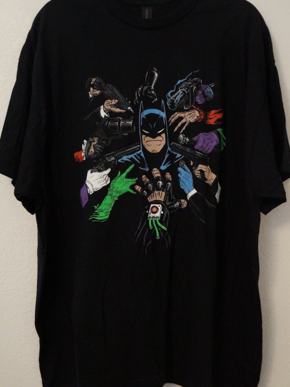 Batman graphic t shirt ft, "Batwick" parody design by Dicky Doodles #022